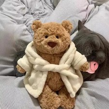 Jellycat Bathrobe Bartholomew Bear NWT-Birthday Gift Cute Toys USA picture