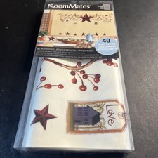 NEW RoomMates Country Stars & Berries Peel and Stick Wall Decals picture