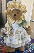 Boyds Bears Daisy Bearybloom 2009 Bear of the Month April Yellow Dress /1300 LE picture