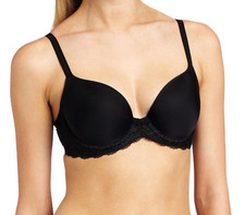 Wacoal La Femme 853117 Women's Black Lined T-Shirt Bra Full Coverage 38D New picture