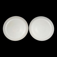Pier 1 Stoneware Coupe Salad Plates Solid White 8.5