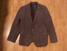 Bonobos Jetsetter Unconstructed Red Berry Basketweave Blazer Jacket 40S Standard picture