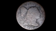 1795 Liberty Cap Large Cent 1C BOLD DATE & PORTRAIT Early US Copper picture