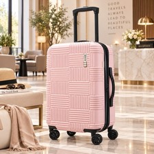 NEW American Tourister NXT Checkered 22in Carry On Hardside Spinner Suitcase picture