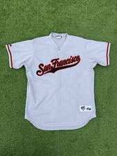 Vintage San Francisco Giants Majestic Diamond Collection Mesh Jersey USA Made L picture