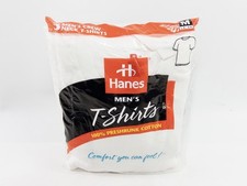Hanes Men's Comfort T-Shirts Size M Pack of 3 Crew Neck White, Vintage 1997, NOS picture