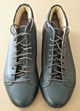 ICH BIN ATHEIST  BLACK LEATHER CALFSKIN LINED  BOOTS/SHOES  Sz 36  W5.5   21-10 picture