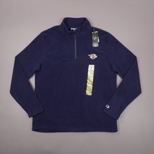 NEW Champion NHL Nashville Predators ¼ Zip Pullover Fleece Mens Medium Blue NWT picture