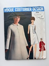 Vintage 1967 Vogue Couturier 1826 Federico Forquet Dress Coat B34 Uncut FF picture