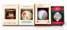 Lot 4 Hallmark Keepsake Christmas Ornaments Vintage 1980 Christmas at Home Boxed picture