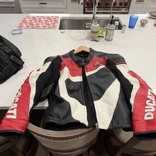 Ducati Corse Men's Racing Jacket Large Full Zip Red Black And Men’s Pants picture