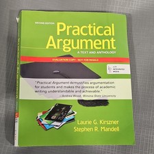 Bedford/St. Martin's Practical Argument 2nd Ed Paperback Kirszner Mandell 2013 picture