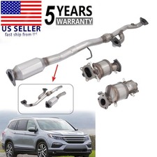 All 3 Catalytic Converter& Flex Y-Pipe For Honda Pilot 3.5L 2016-2019 Direct-Fit picture