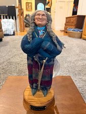 VTG Mary Masters No-Ko-Mis Grandmother Wood Gathering Doll 1998 Signed Native picture