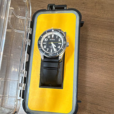 Shinola The Duck Diver Quartz Watch Black Dial Rotating Bezel Rubber Strap 42mm picture