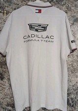 Cadillac F1 Racing Team Polo Shirt, White, Mens 2XL / XXL, Tommy Hilfiger  picture