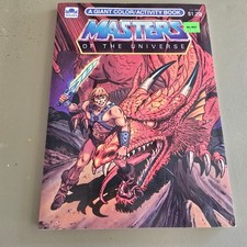 Vintage 1985 Masters of the Universe MOTU He-Man Golden Coloring Activity Book picture