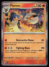 Flareon 136/165 Rare 151 Pokemon Holo Near Mint picture