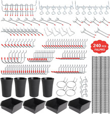 240PCS Pegboard Hooks Assortment, Pegboard Accessories Organizer Kit with picture