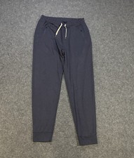 Vuori Ponto Performance Joggers Mens Large Blue Heather Sweatpants Drawstring picture