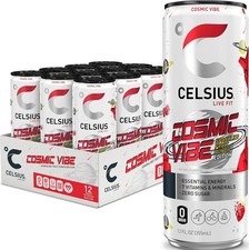 CELSIUS COSMIC VIBE Sparkling Fruit Punch, Sugar Free 12 Fl Oz (Pack of 12) picture