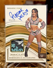 2023 Panini Immaculate WWE Roxanne Perez /10 Gold Memorabilia Auto #MA-RXP picture