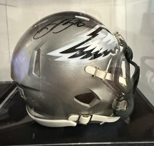 Saquon Barkley Autographed Mini Helmet Beckett Witness picture
