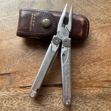 Vintage LEATHERMAN WAVE Pat.Pending Original Multi Tool with leather sheath USA picture