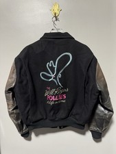 Vintage 1991 Will Rogers Follies Broadway Wool Leather Jacket M Theater  picture