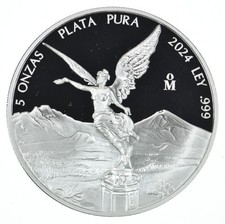 2024 Mo Mexico 5 Onza Silver Libertad Proof picture