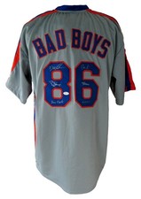 1986 NY Mets Signed/Auto by (3) Gray Bad Boys Custom Baseball Jersey JSA XHC67 picture