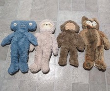 Slumberkins Plush Lot of 4 Woodland Fox Hammerhead Shark Sloth Sasquatch Yeti picture