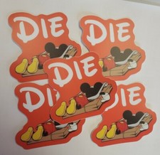 ANTI Disney STICKERS PACK OF FIVE ** WORLDWIDE 🌐 SHIPPING ** picture