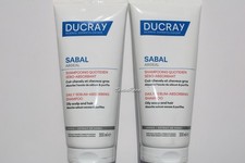 2x Ducray Sabal Argeal Sebum-Absorbing Shampoo 200ml oily scalp reduces sebum picture
