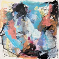 OOAK painting art Bold Contemporary Abstract Expressionism Playful fun by KatC picture