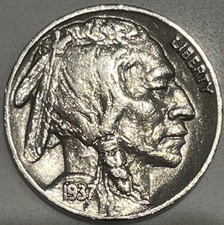 1937-S Buffalo Nickel AU - Full Date -  picture