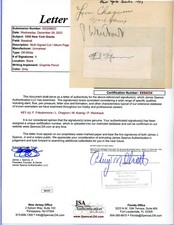 1935 New York Giants signed album page PSA DNA auto Mark Koenig Phil Weintraub picture