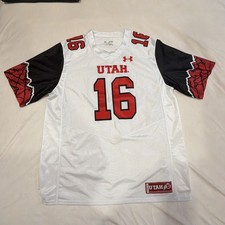 Univ of UTAH UTES Football Jersey Under Armour Size XL #16 picture