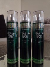 3x Bath & Body Works Vanilla Bean Noel Fine Fragrance Body Mist Spray 8 oz NEW picture