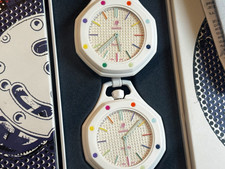 Swatch Royal Pop Huit Blanc Set of 2 Quartz 34mm White Plastic w/ Box picture