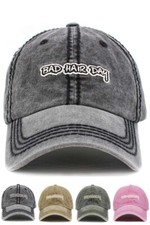 KBETHOS Women Bad Hair Day Vintage Embroidered Adjustable Baseball Cap Hat picture