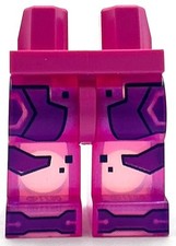 Lego NewMinifig Dark Pink Pants Satin Trans-Dark Pink Legs Purple Panels Part picture