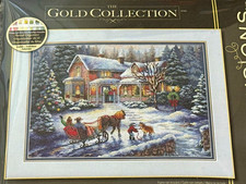 Dimensions Gold Collection 8733 Coming Home Holidays Cross Stitch Kit 💙 picture