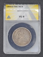 1844-O Half Dollars Liberty Seated ANACS VG-8 picture