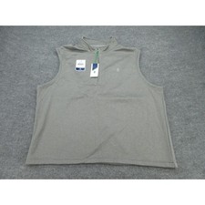 IZOD Mens Vest NWT Regular Gray Hydra Shield Quarter Zip XXL picture