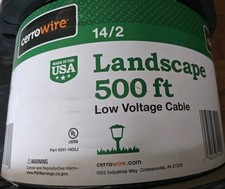Cerrowire 500 ft. 14/2 Black Stranded Low-Voltage Landscape Lighting Wire picture