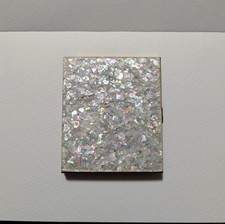Vintage Lucite Pearl Confetti Powder / Mirror Compact picture