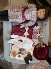 Vintage Pleasant Company Samantha Doll Meet And Holiday Outfit & Book picture