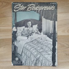 RARE 1951 Vtg Star Bedspreads Knitting & Crochet Star Book No. 34 picture