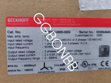 New Beckhoff AX5206-0000-0202 Digital Compact Servo Drive AX520600000202 picture
